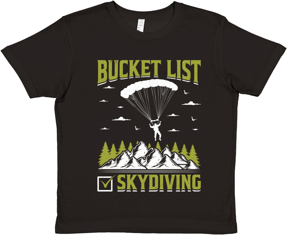 Bucket list skydiving 03 Premium Kids Crewneck T-shirt
