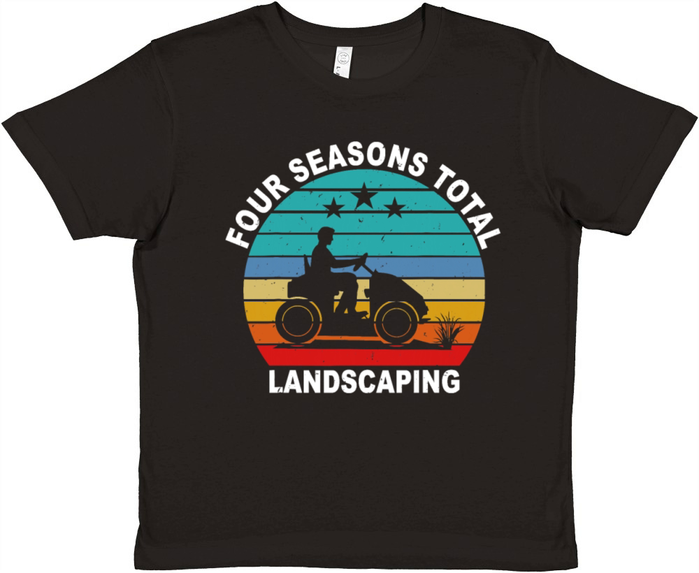 Four Season Total Landscaping Vintage Gift Premium Kids Crewneck T-shirt