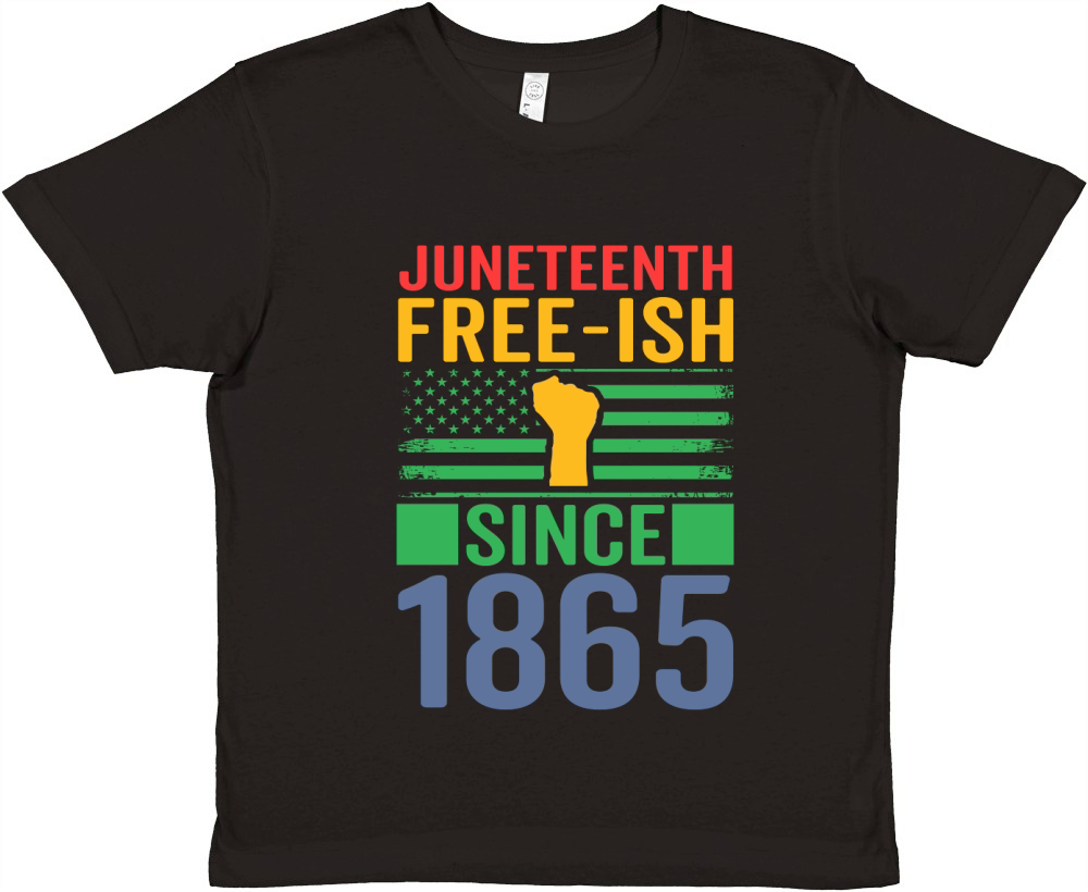 Juneteenth Free ish Since 1865 Premium Kids Crewneck T-shirt