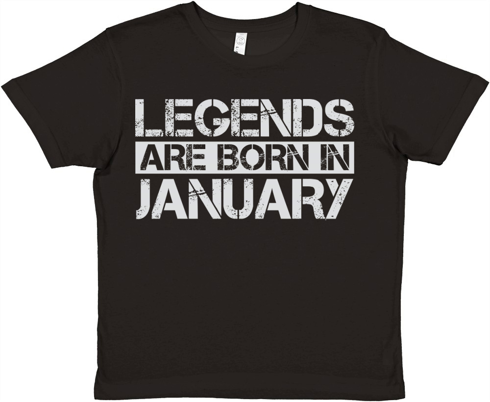 Legends are born in January Premium Kids Crewneck T-shirt