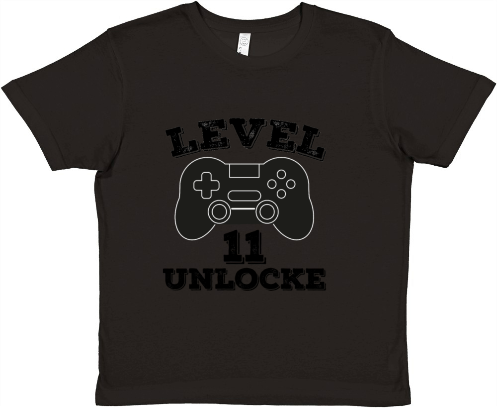 Level 11unlocked - 11th birthday gift Premium Kids Crewneck T-shirt