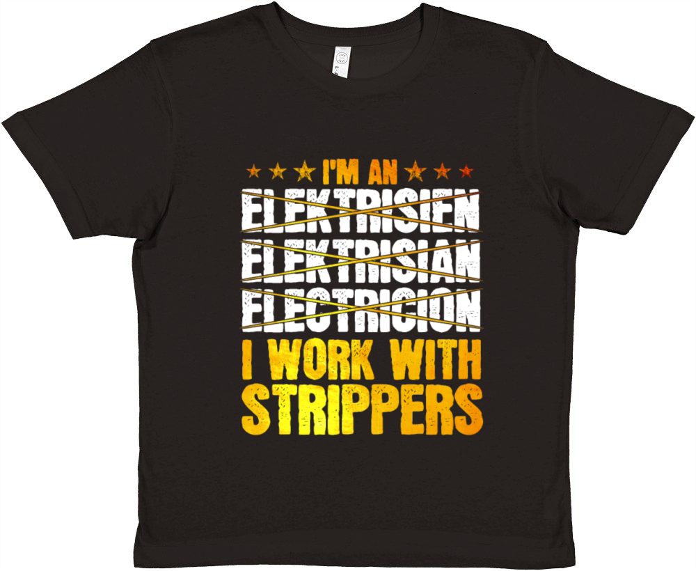 Master Electrician Professional Electrician Premium Kids Crewneck T-shirt
