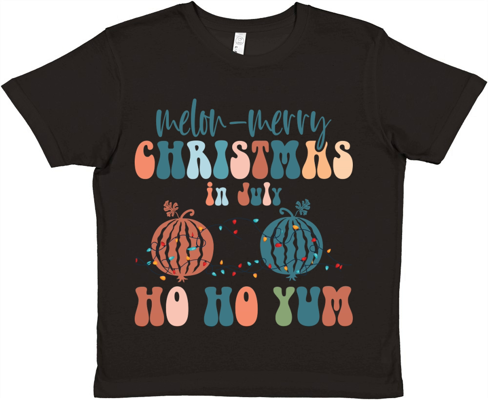 melon merry Christmas in July ho ho yum Premium Kids Crewneck T-shirt