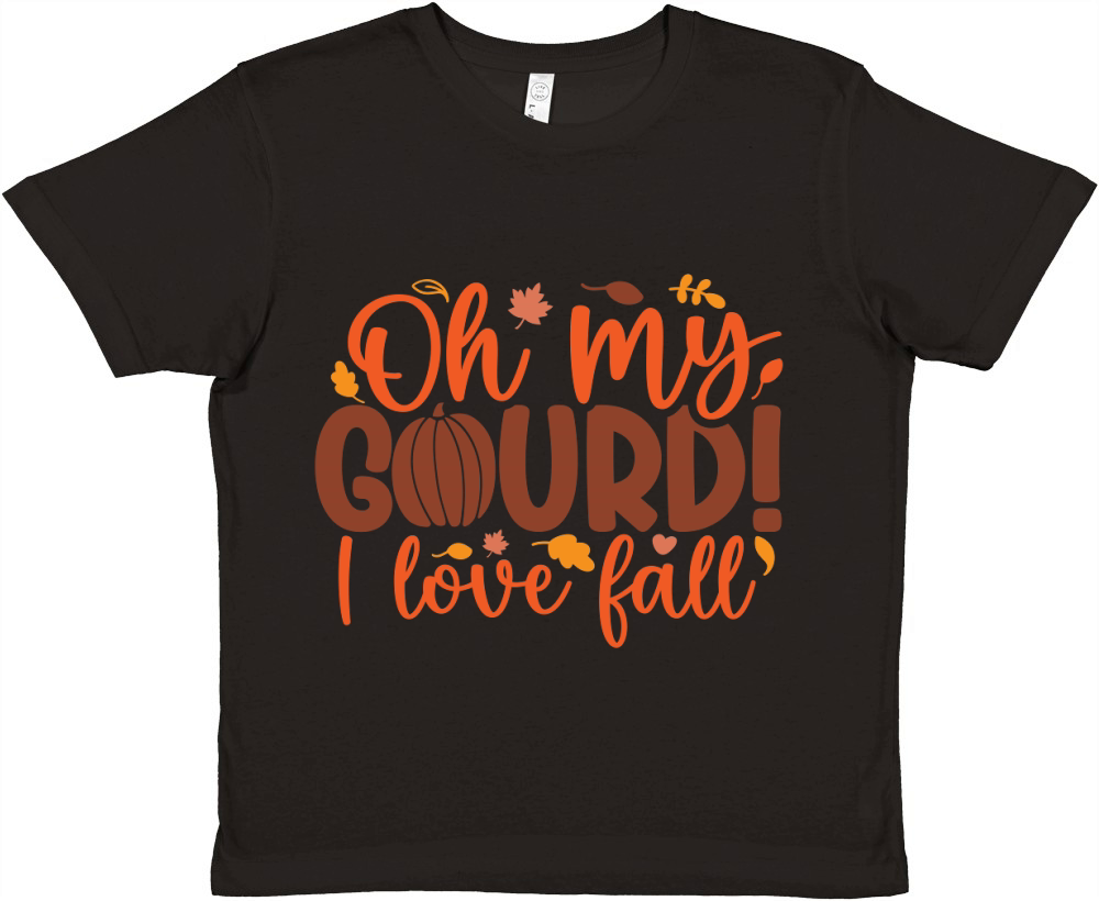 Oh my Gourd I love fall Premium Kids Crewneck T-shirt