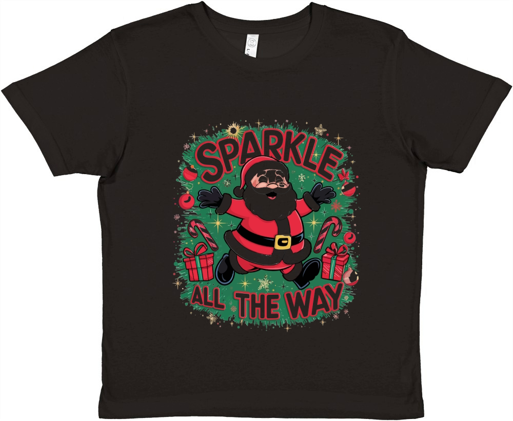 Sparkle all the way Premium Kids Crewneck T-shirt