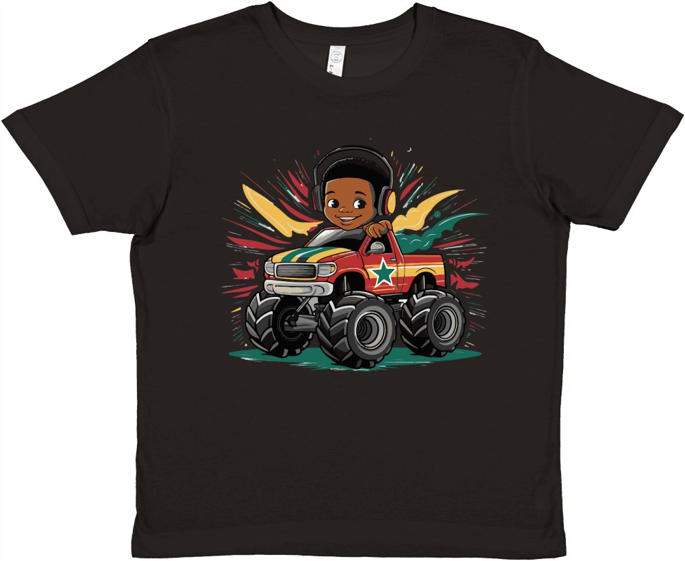 Truck boy 03 Premium Kids Crewneck T-shirt