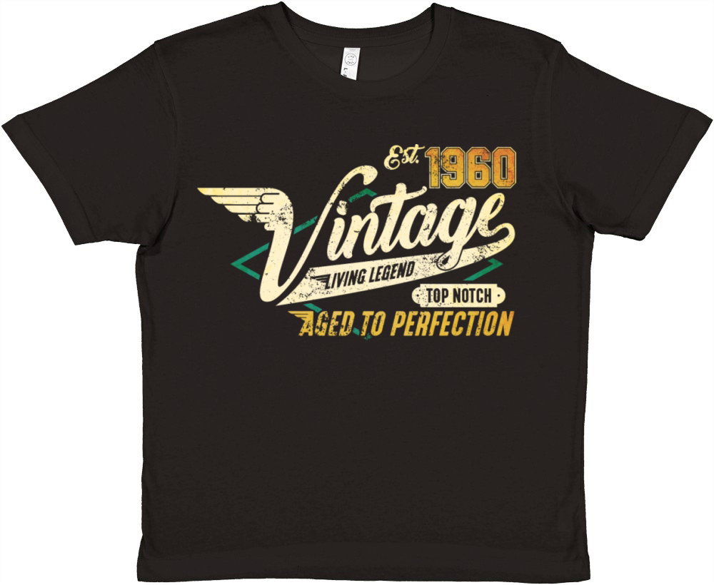 Vintage 1960 birthday gifts Born 60 Bday Gift Premium Kids Crewneck T-shirt