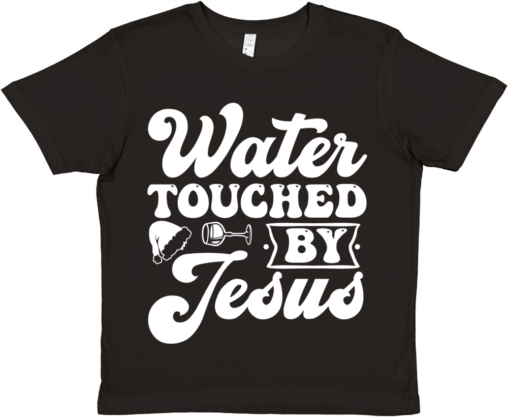 Water touched by Jesus Premium Kids Crewneck T-shirt