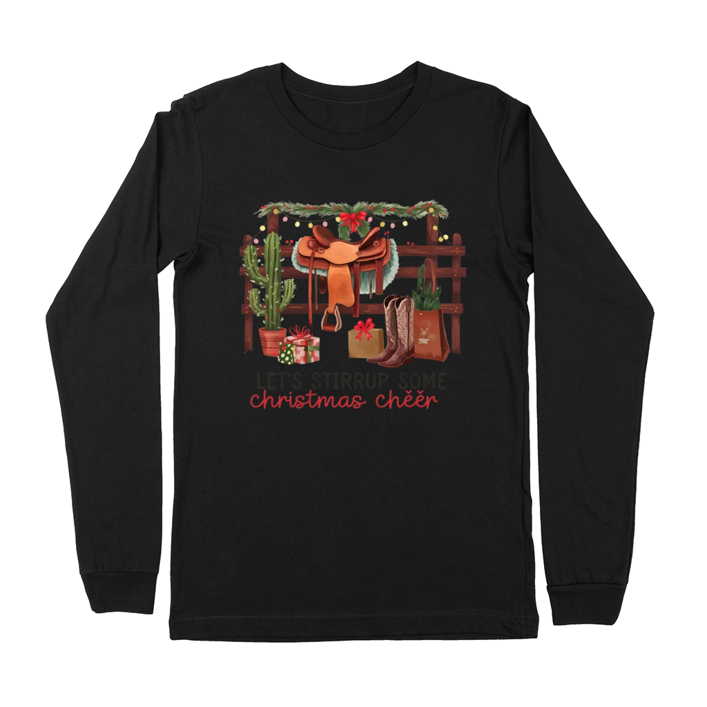 Lets stirrup some Christmas cheer Premium Long Sleeve