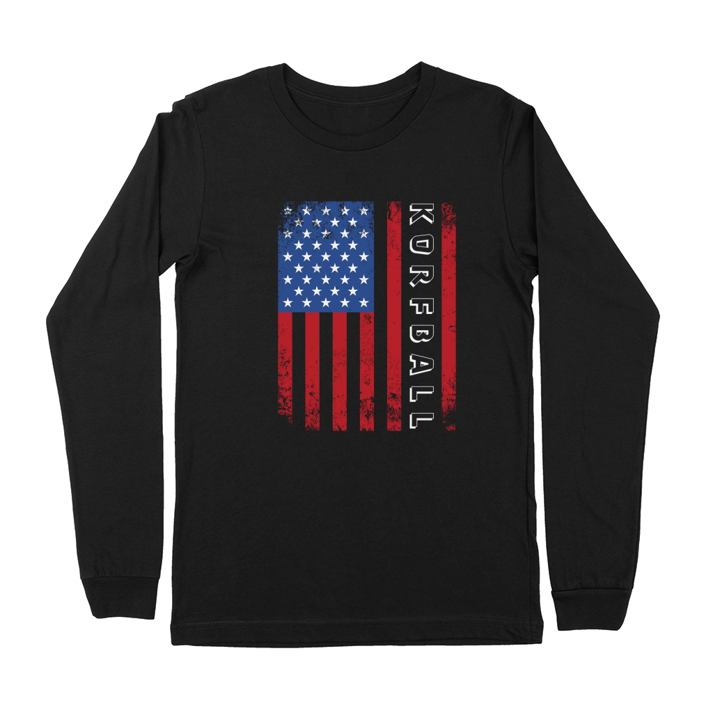 Sport Us Flag Korfball 02 Premium Long Sleeve