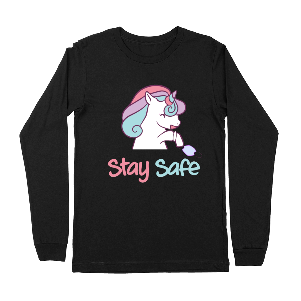 unicorn stay safe Premium Long Sleeve