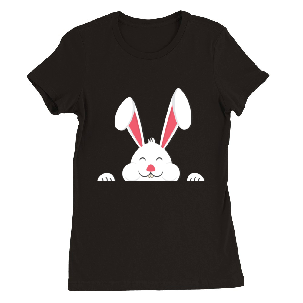 Easter Bunny Premium Womens Crewneck T-shirt