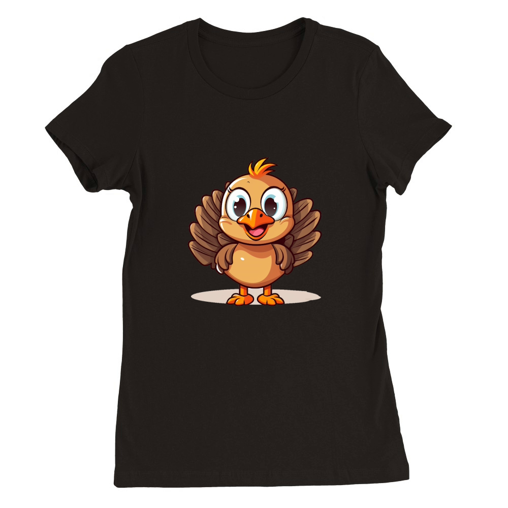 Thanksgiving Funny Turkey 12 Premium Womens Crewneck T-shirt