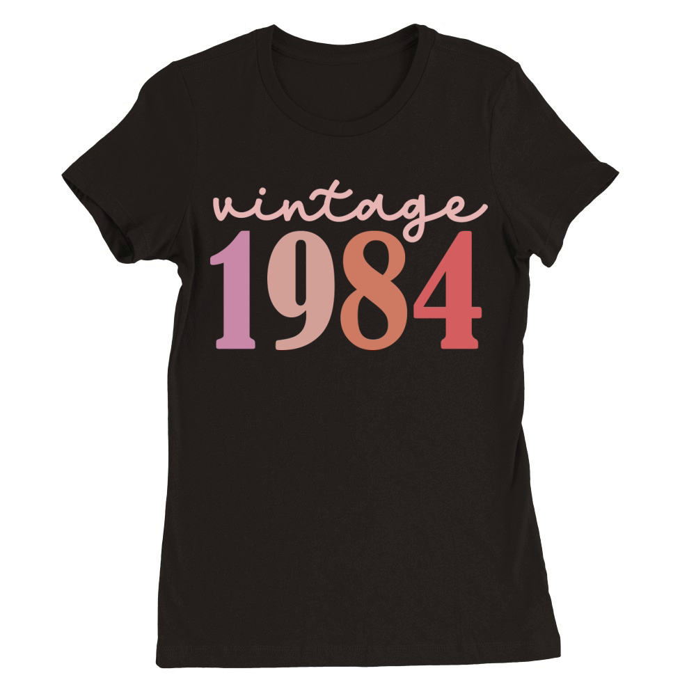 Vintage 1984 Premium Womens Crewneck T-shirt