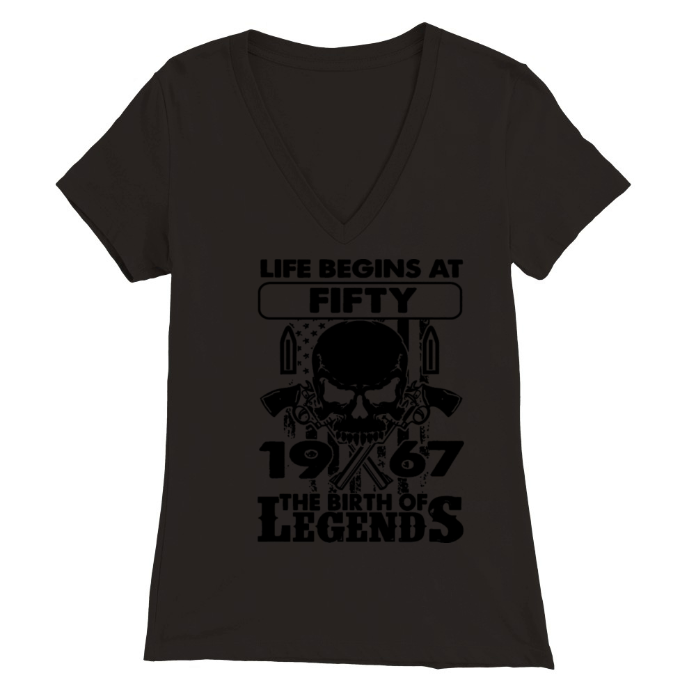1967 The Birth Of Legends Premium Womens V-Neck T-shirt