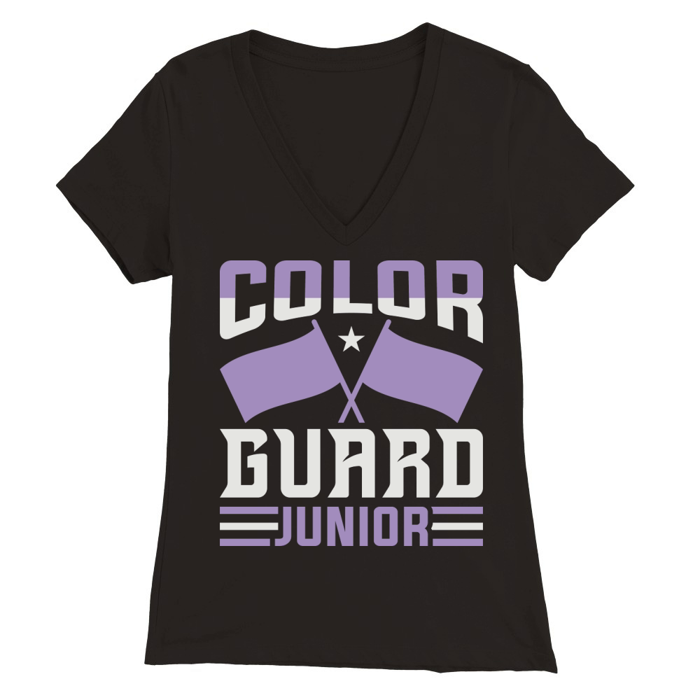 Color Guard Junior 04 Premium Womens V-Neck T-shirt