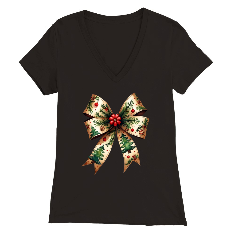 Coquette Sublimation Clipart 9 14 Premium Womens V-Neck T-shirt