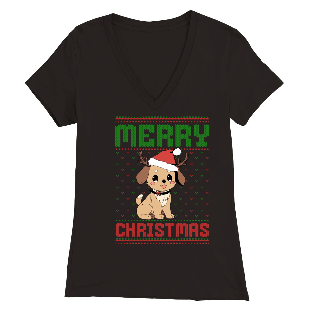 Merry christmas 59 87 Premium Womens V-Neck T-shirt