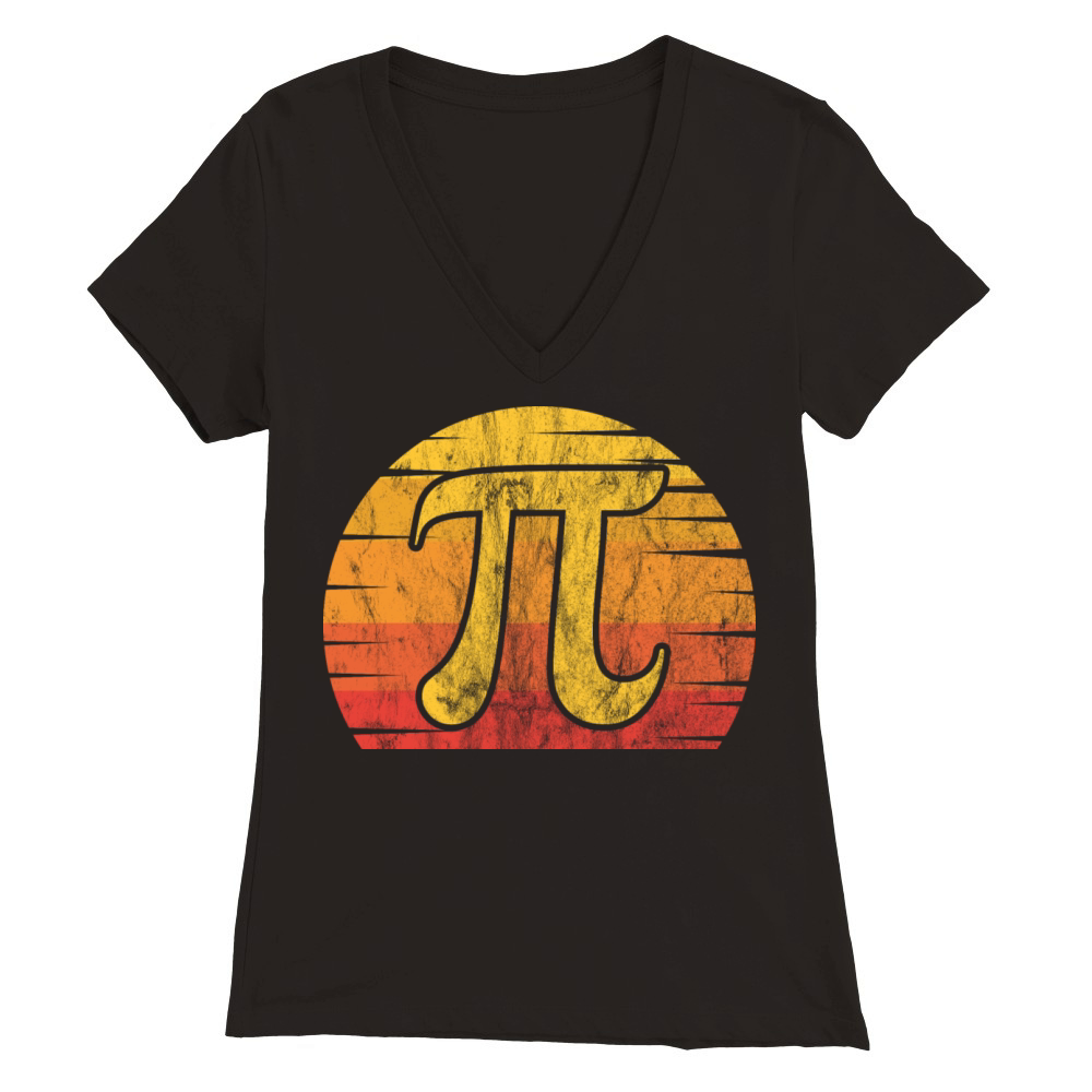 PI Day 2022 Math Lover Mathematics Retro Vintage Premium Womens V-Neck T-shirt