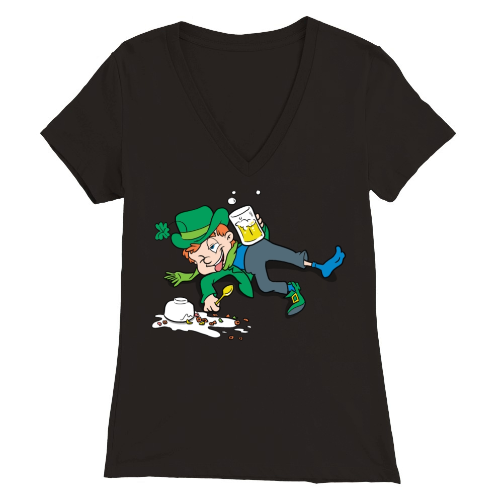 UNLUCKY LEPRECHAUN Premium Womens V-Neck T-shirt