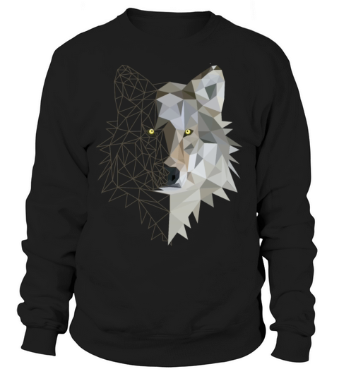Geometric Wolf Sweatshirt Unisex