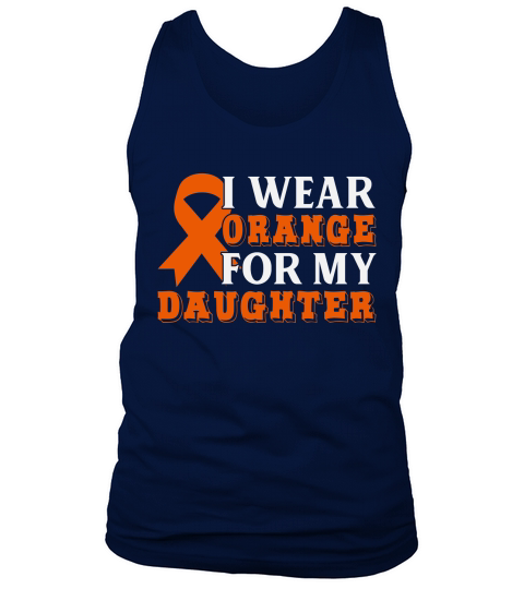 Orange  For My Daughter Tank Top Unisex