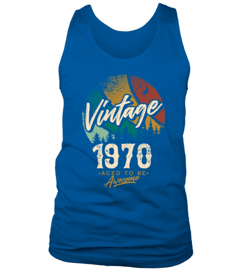 Vintage 1970 birthday gifts for men women bday Tank Top Unisex