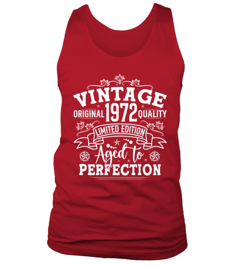 Vintage Birthday TShirt Design Bundle 1972 Tank Top Unisex