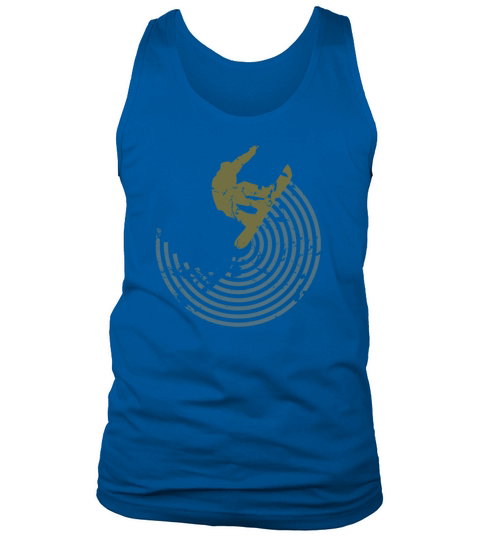 vintage snowboarder logo and graphic Tank Top Unisex