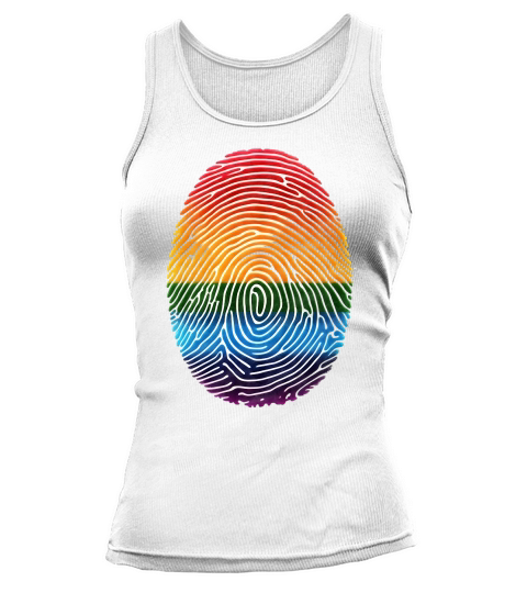 Rainbow Fingerprint Pride Art Tank top Woman