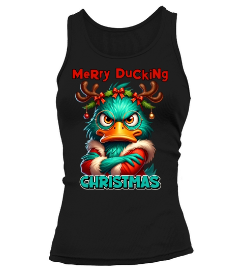 Sarcastic Grumpy Duck Christmas 08 Tank top Woman