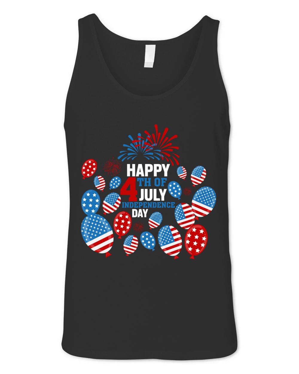 Happy 4th of July Independence (2) Unisex Jersey Tank