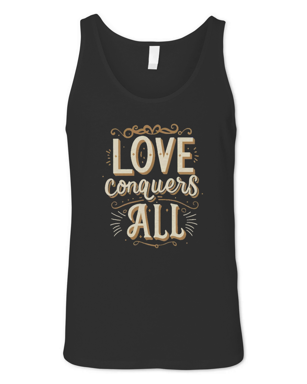 Love conquers all 2 Unisex Jersey Tank