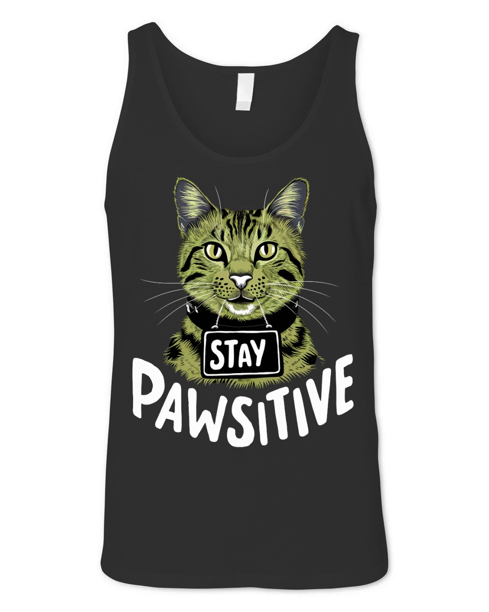 Stay Pawsitive Unisex Jersey Tank