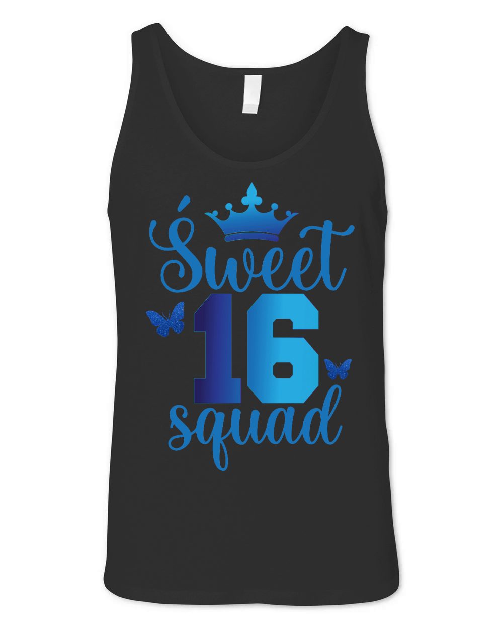 Sweet 16 Squad Birthday Unisex Jersey Tank