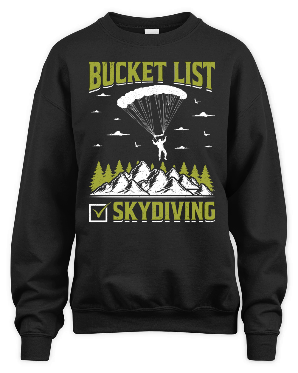 Bucket list skydiving 03 Unisex Premium Crewneck Sweatshirt