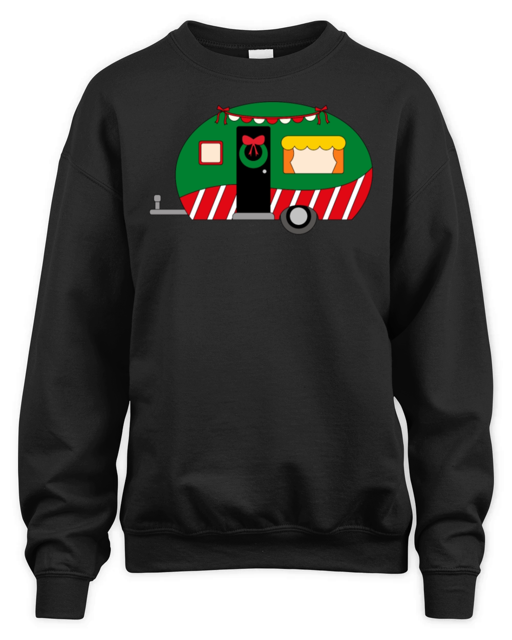 Christmas Happy Camper Unisex Premium Crewneck Sweatshirt