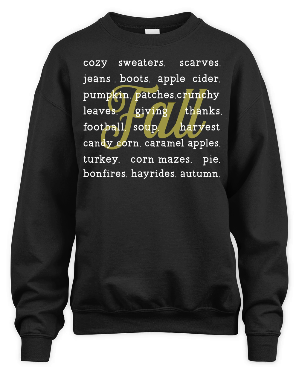 fall t shirt design 8 white Unisex Premium Crewneck Sweatshirt