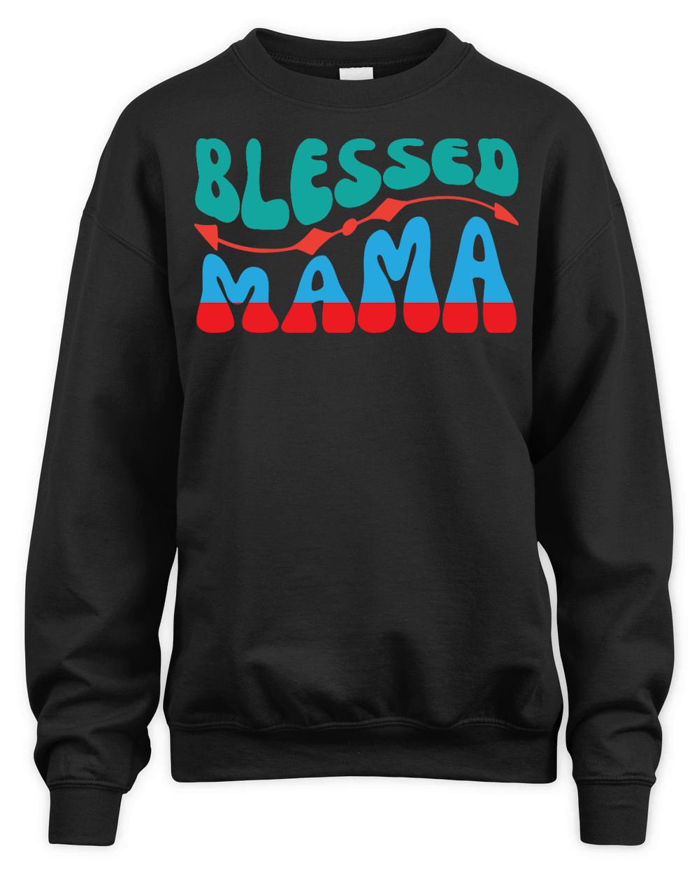Mothers Day   Blessed Mama Unisex Premium Crewneck Sweatshirt