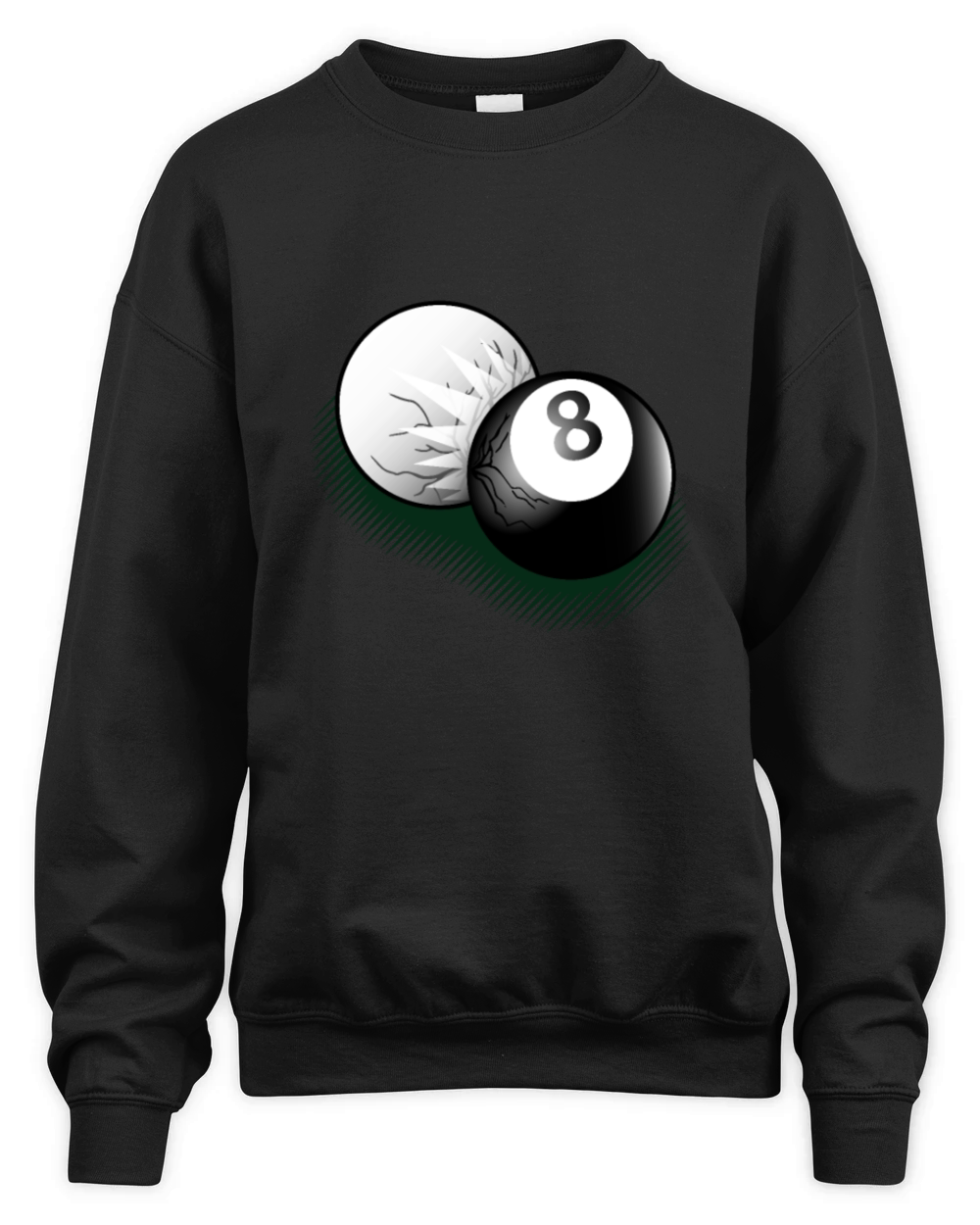 Sports Black And White Ball Unisex Premium Crewneck Sweatshirt