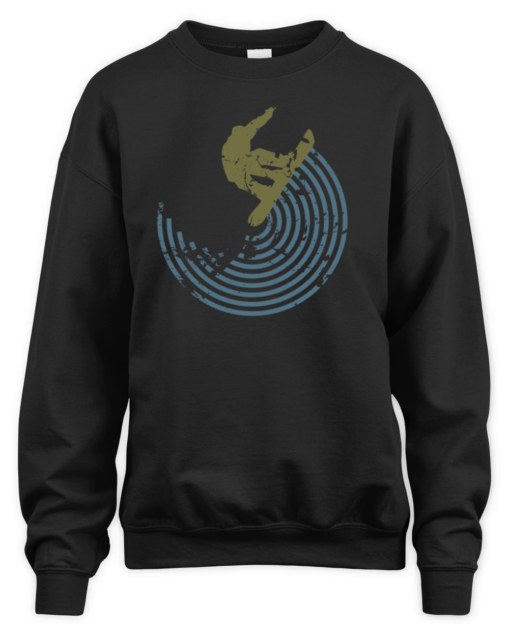 vintage snowboarder logo and graphic Unisex Premium Crewneck Sweatshirt