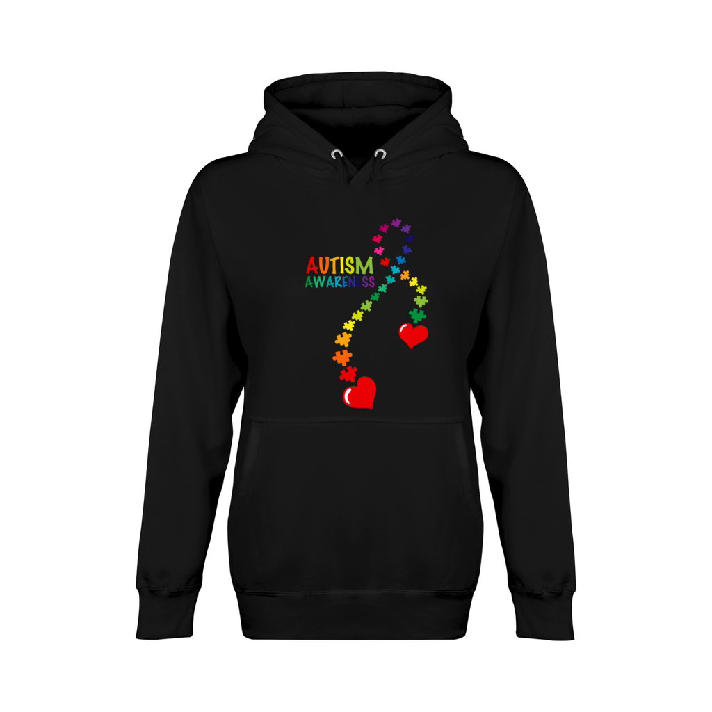 Autism Puzzle Ribbon Unisex Premium Pullover Hoodie