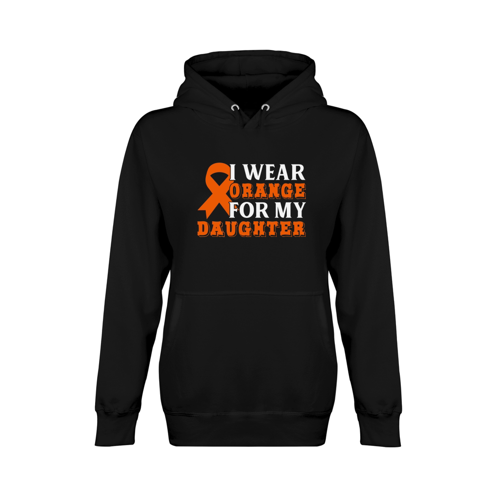 Orange  For My Daughter Unisex Premium Pullover Hoodie