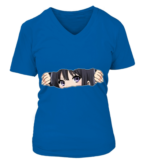 Anime Girl V-neck T-Shirt Woman
