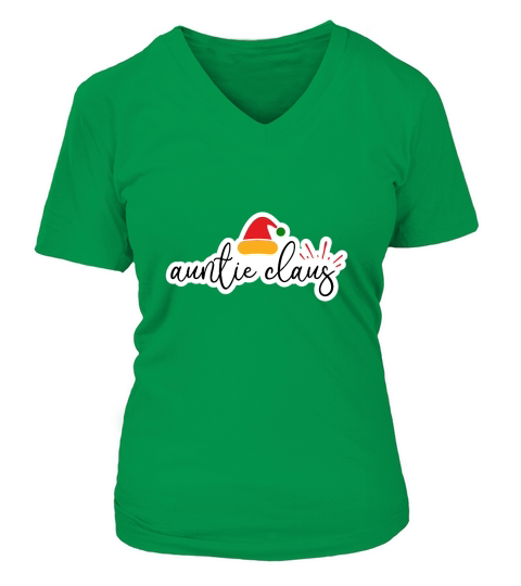Auntie Claus V-neck T-Shirt Woman