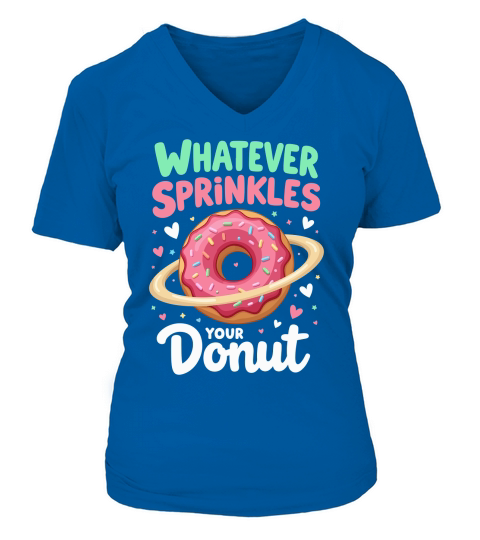 Dounuts 07 V-neck T-Shirt Woman