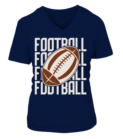Football (1) V-neck T-Shirt Woman
