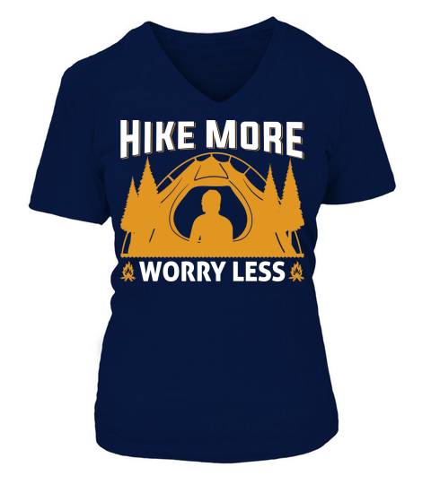 HIKE MORE WORRY LESS V-neck T-Shirt Woman