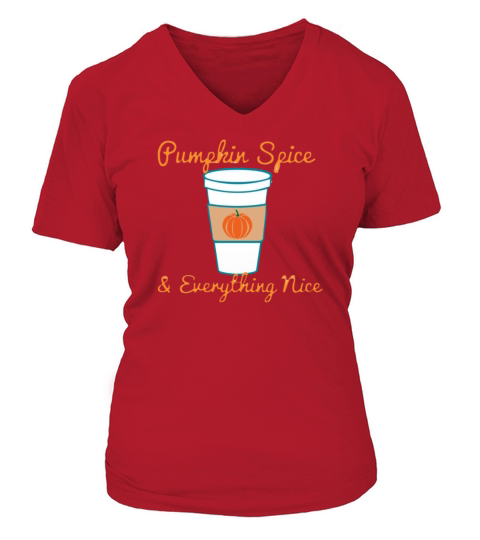 Pumpkin spice V-neck T-Shirt Woman