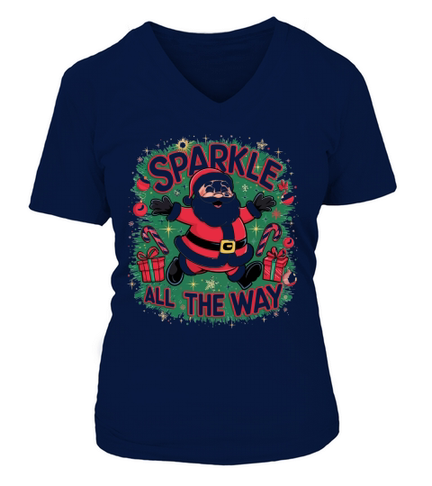 Sparkle all the way V-neck T-Shirt Woman